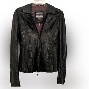 Affliction leather jacket 🔥